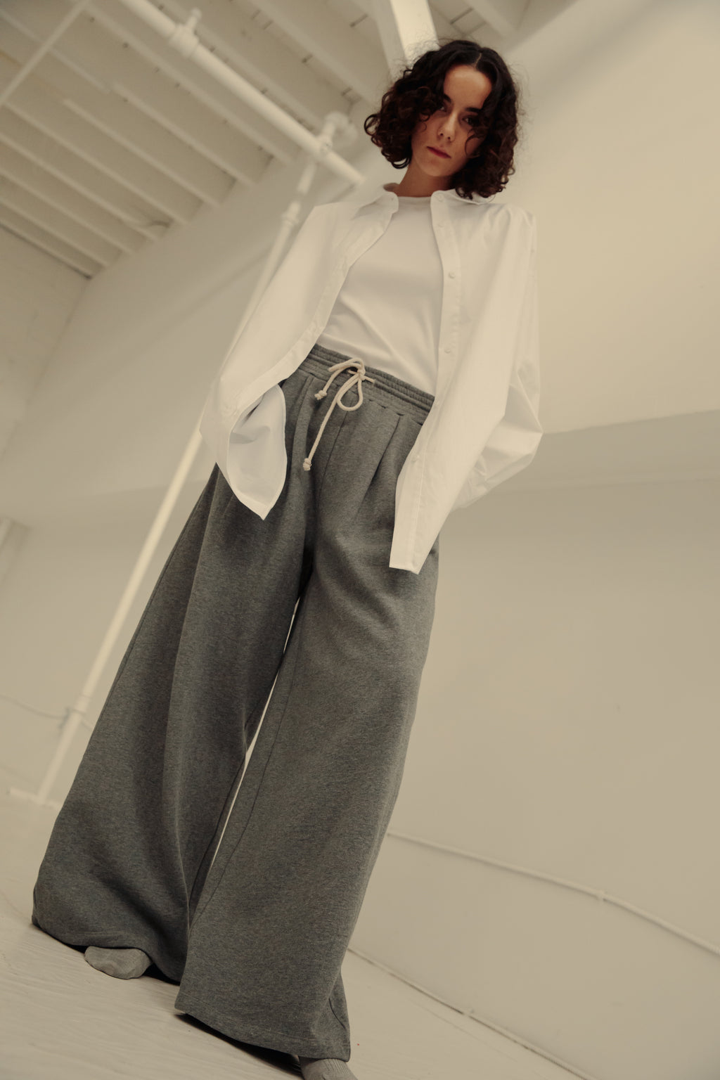 Leave It To Me Pleated Pant - White
