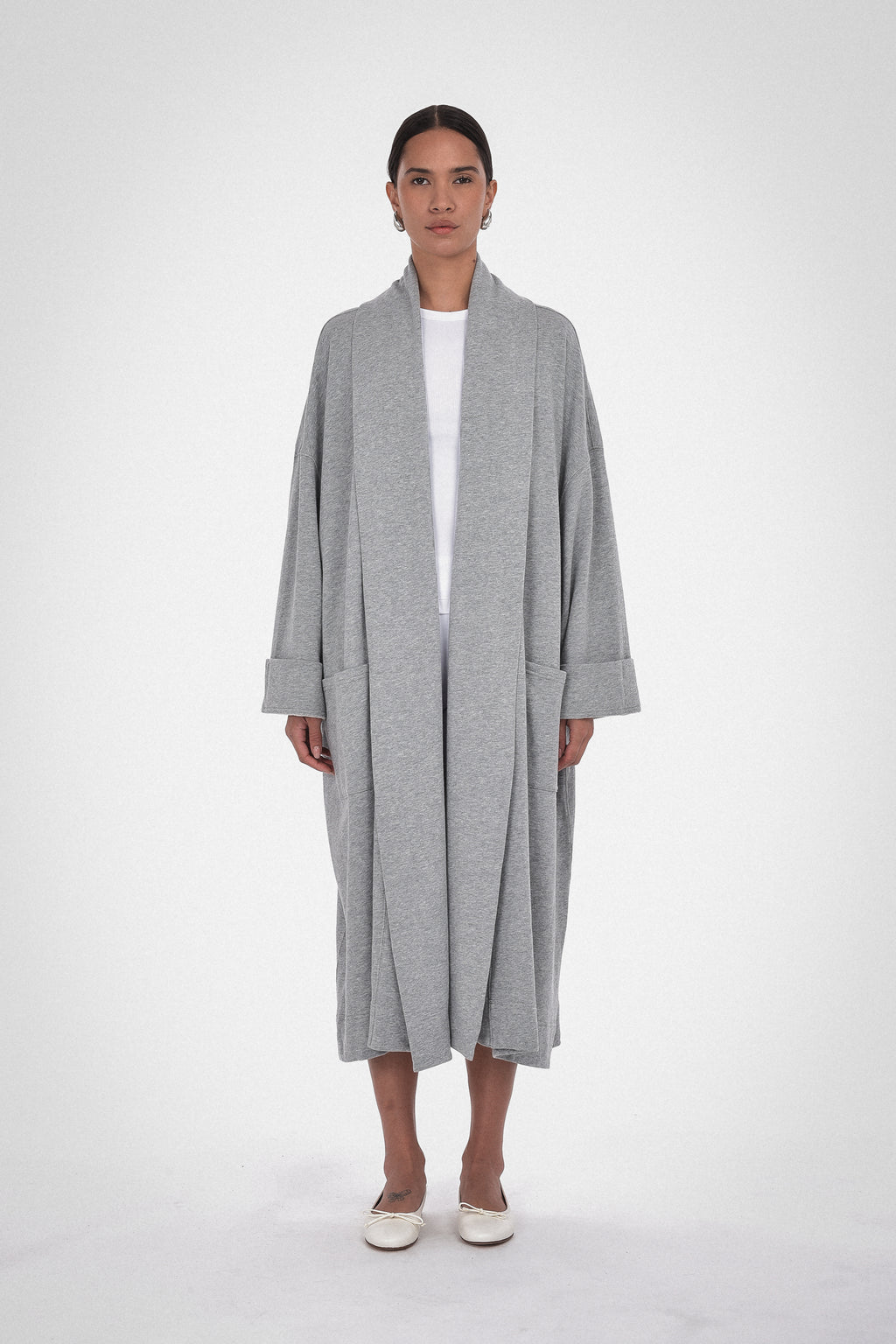 Grey 2024 robe coat