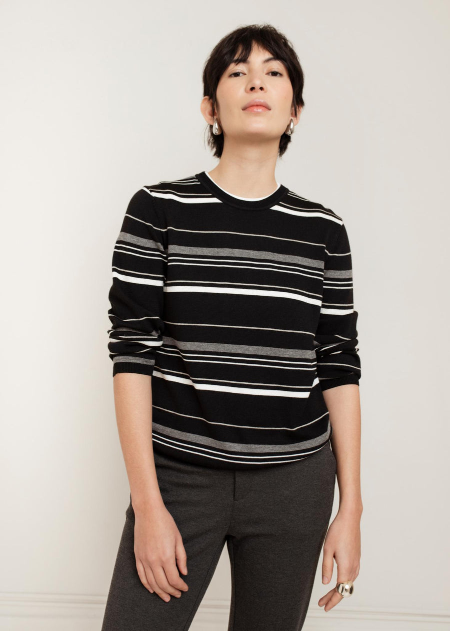 Cecily Striped Crew