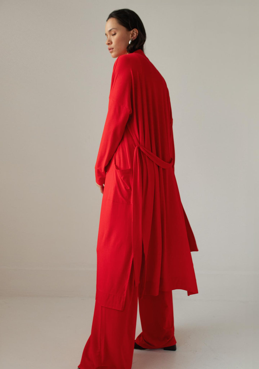 CASPER LONG ROBE – PAPER LABEL