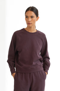 MALTA PLEATED-SLEEVE CREW