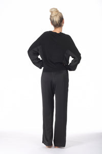SONORA SATIN PANEL SWEATER