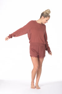 SONORA SATIN PANEL SWEATER