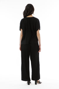 OLIVER PLEATED WIDE LEG PANT