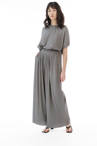 OLIVER PLEATED WIDE LEG PANT