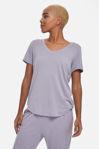 Gracelyn v-neck classic tee  Sustainable women's clothing made in